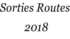 Sorties Routes  2018